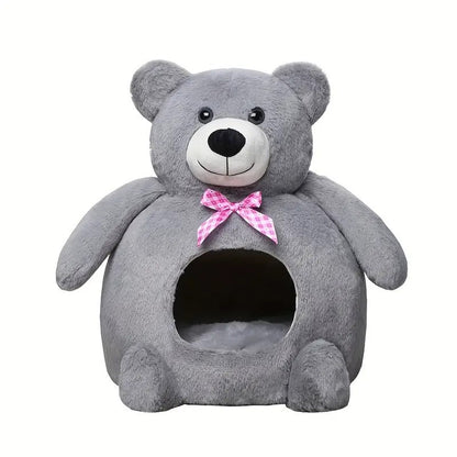 Warm Portable Bear Pet Bed for Cats and Small Dogs
